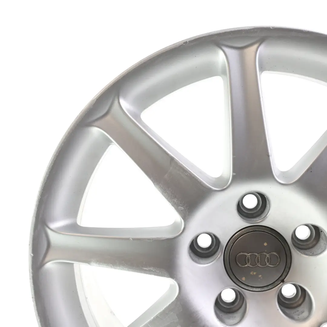 Audi A6 C6 Silver Wheel Alloy Rim 17" 7,5J ET:45 9 Spoke - SKU 4F0601025J-3 - Part number 4F0601025J