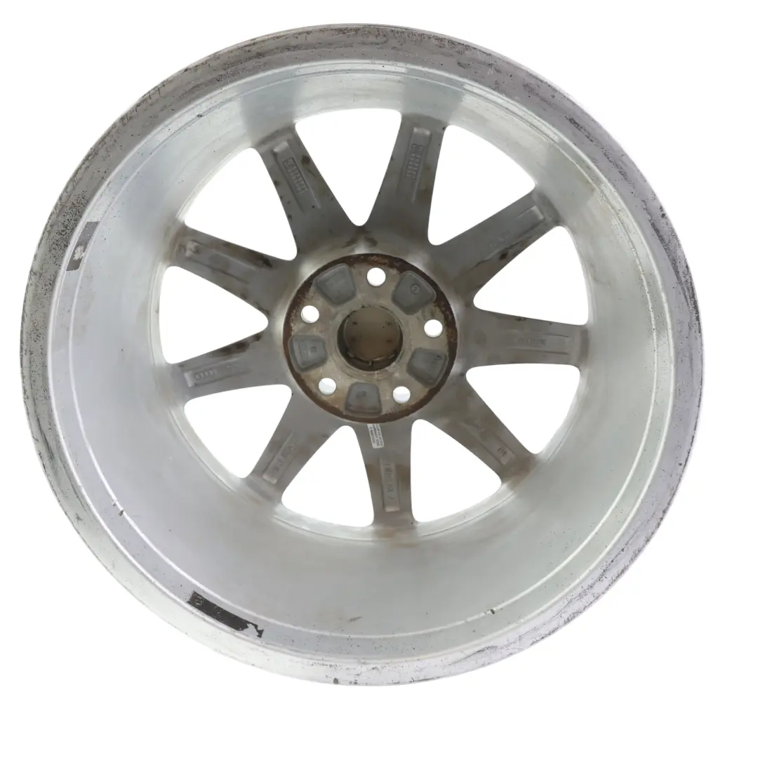 Audi A6 C6 Silver Wheel Alloy Rim 17" 7,5J ET:45 9 Spoke - SKU 4F0601025J-4 - Part number 4F0601025J