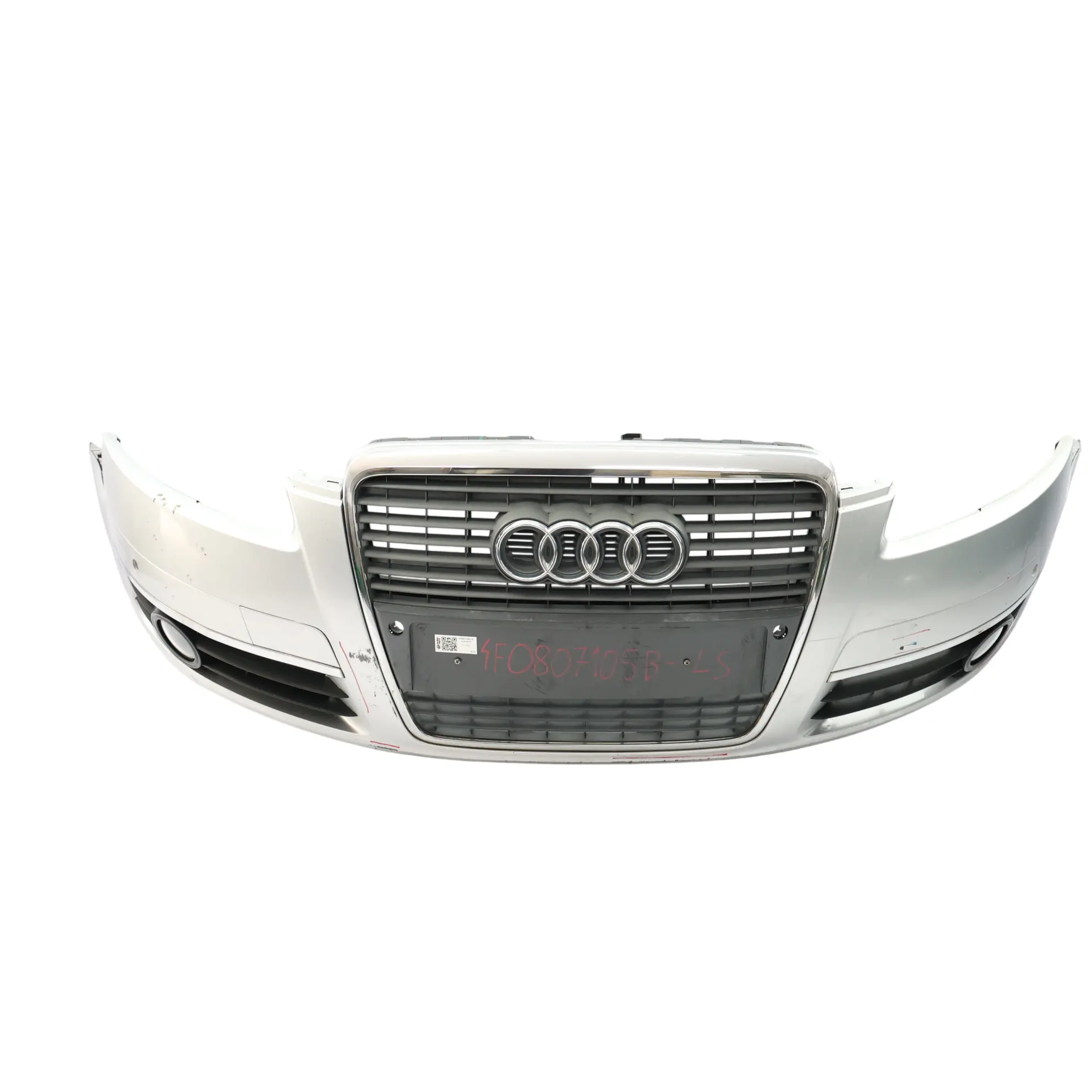 Audi A6 C6 Zderzak Przedni PDC Srebrny