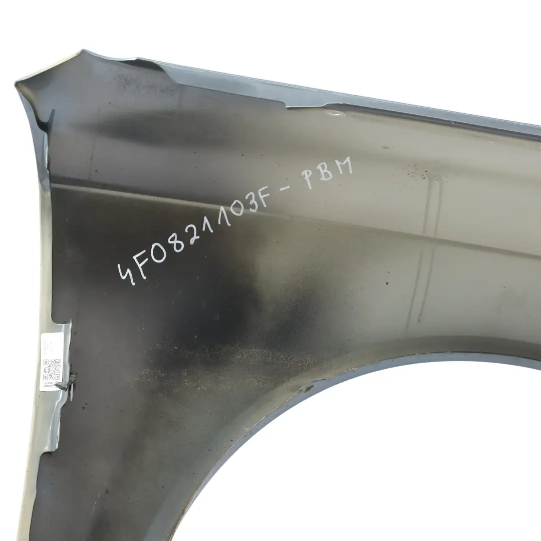 Audi A6 C6 Panneau Latéral Avant Gauche Aile Bleu Polaire Métallisé X5Y - SKU 4F0821103F-PBM - Numéro de pièce 4F0821103F