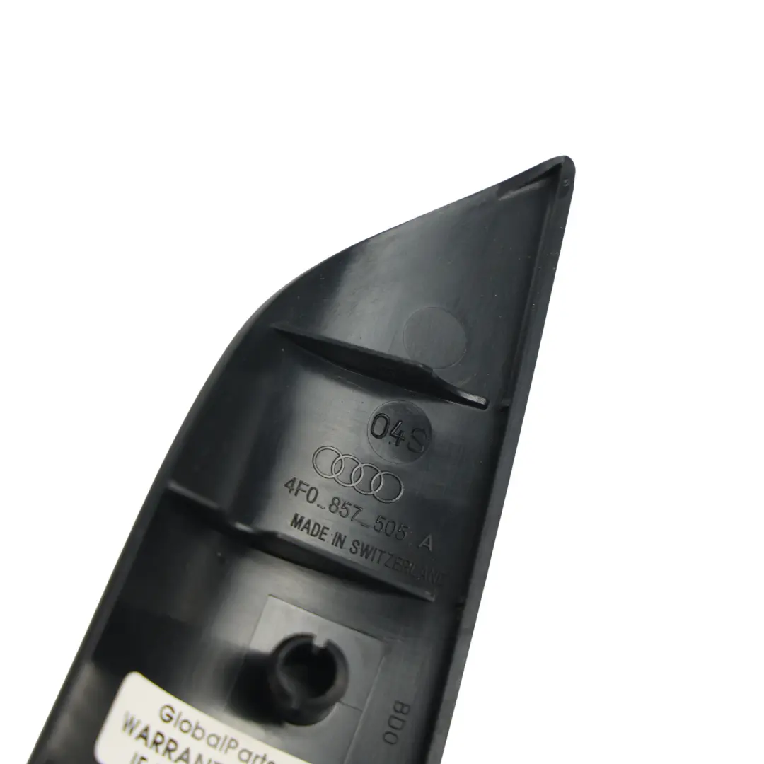 Audi A6 C6 Copertura Specchietto Porta Anteriore Sinistro Nero - SKU 4F0857505A - Numero di parte 4F0857505A