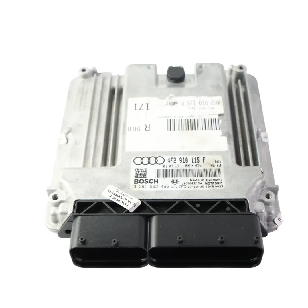Audi A6 C6 2.0 TFSI BPJ 170HP Kit Calculateur Moteur 4F2910115B Manuel - SKU 4F2910115F-1 - Numéro de pièce 4F2910115F