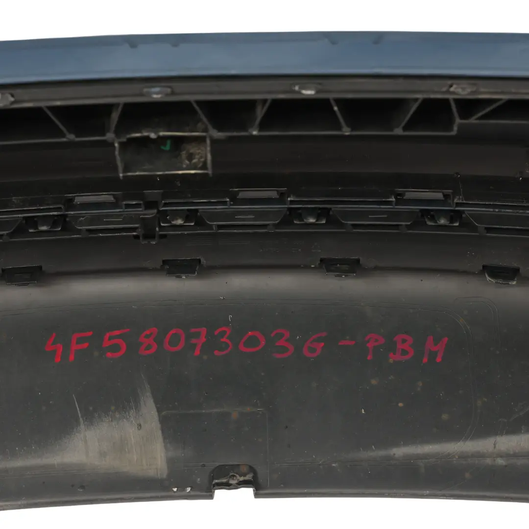 Audi A6 C6 Zderzak Tylny S Line Polar Blue Niebieski Metalik - X5Y - SKU 4F5807303G-PBM - Numer Części 4F5807303G