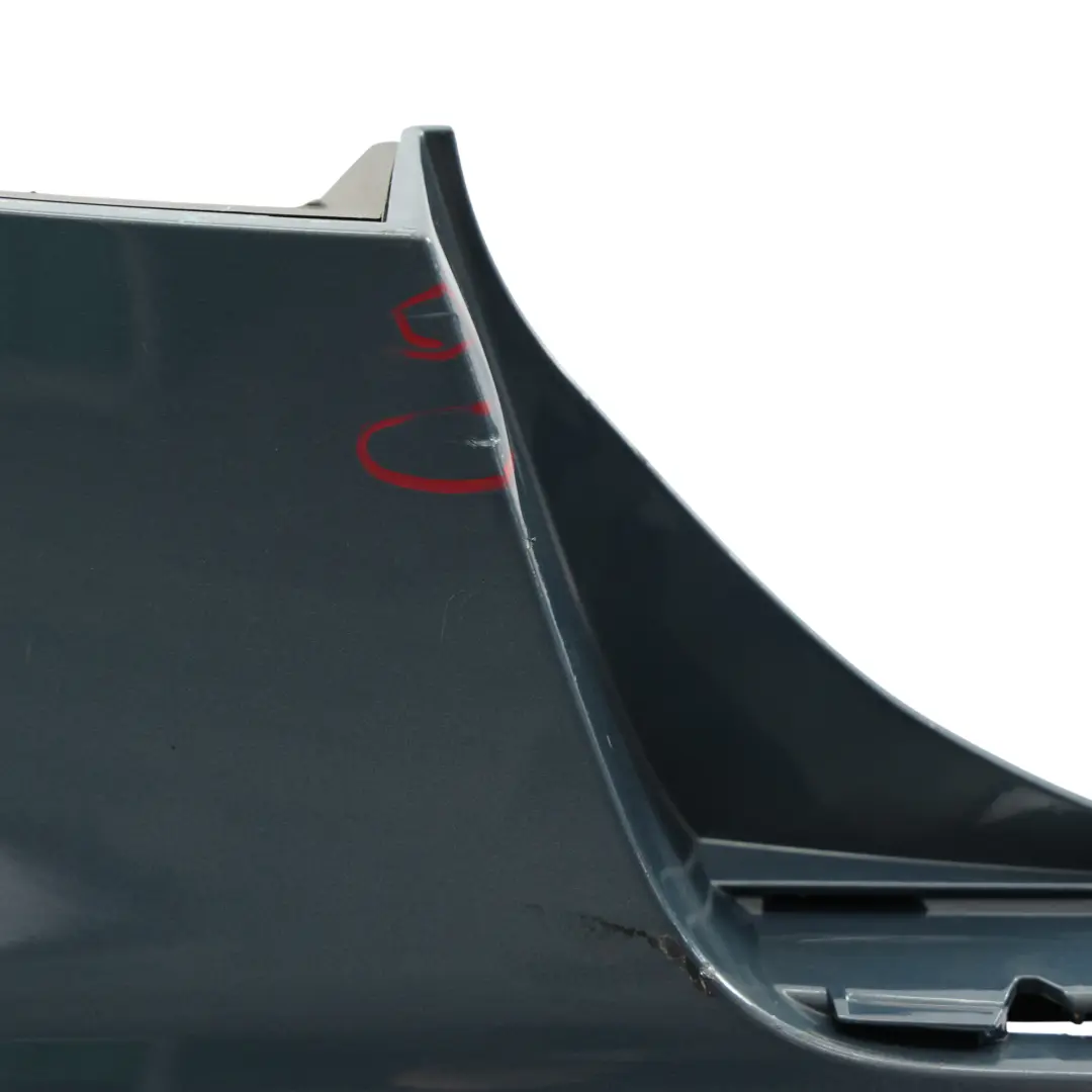 Audi A6 C6 Rear Bumper S Line Trim Panel Covering Polar Blue Metallic - X5Y - SKU 4F5807303G-PBM - Part number 4F5807303G