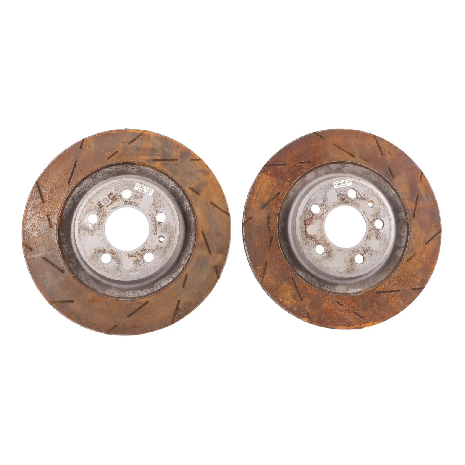 Audi A8 D4 Rear Left Right N/O/S Wheel Ventilated Brake Disc Set EBC TGDV1846