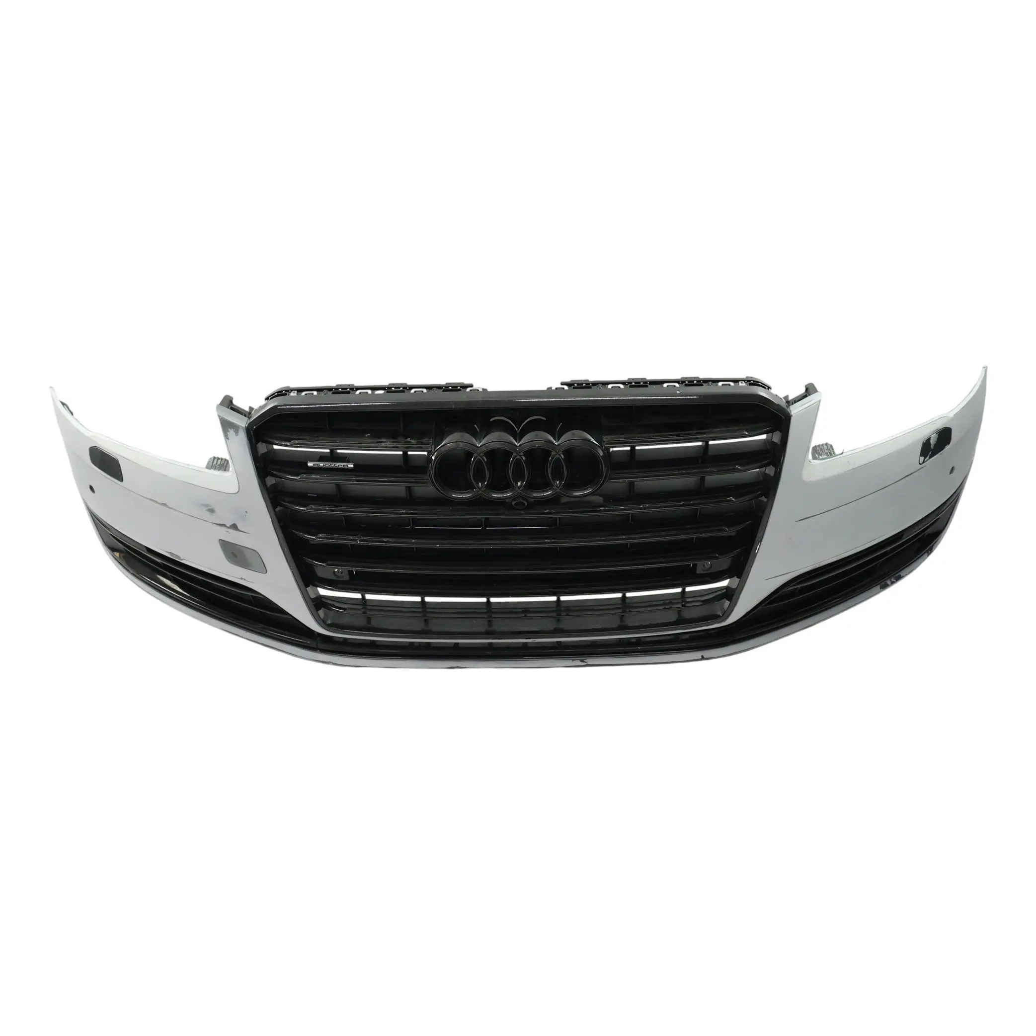 Audi A8 D4 Front Bumper Cover Trim PDC White 4H0807065J