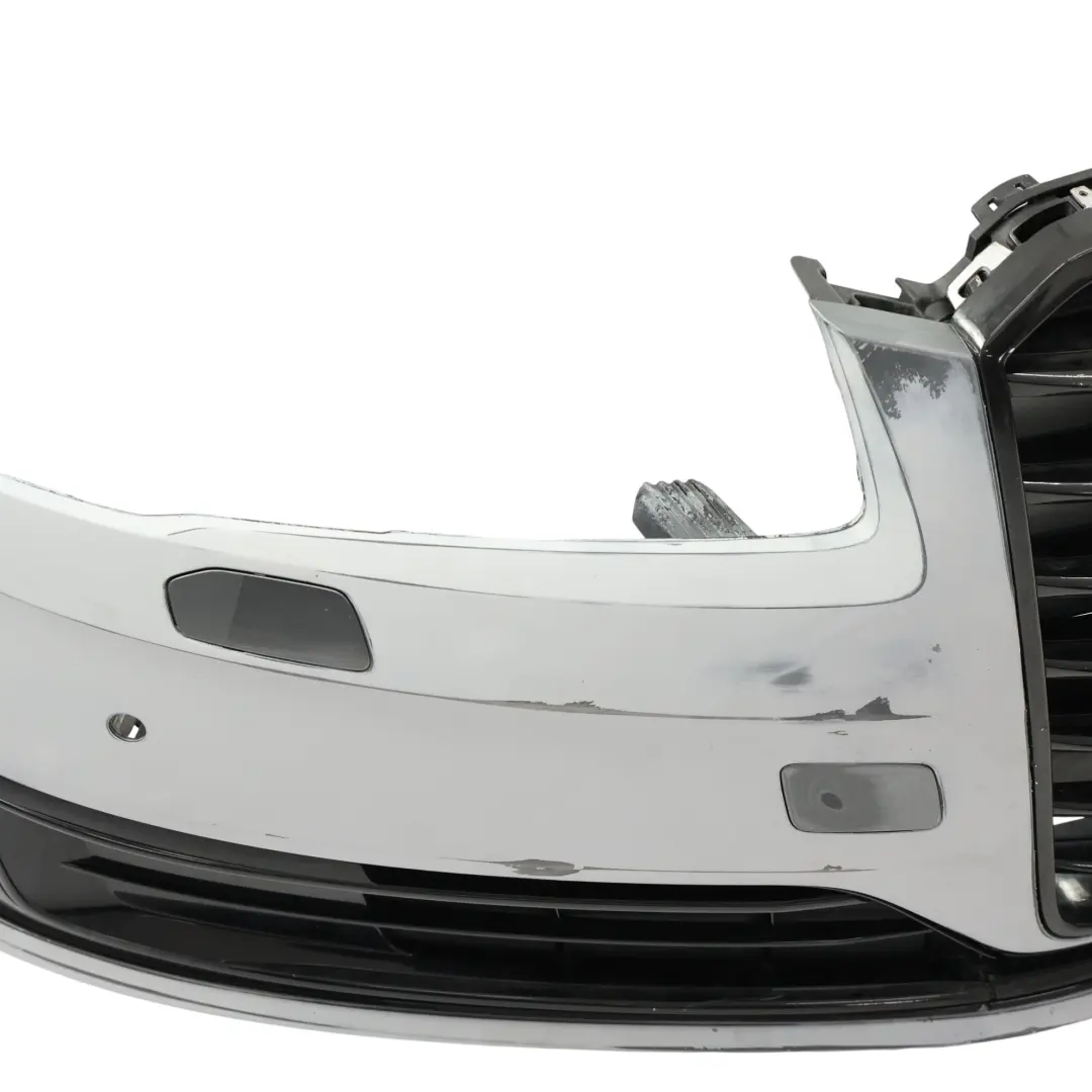 Audi A8 D4 Front Bumper Cover Trim PDC White - SKU 4H0807065J-WHI - Part number 4H0807065J