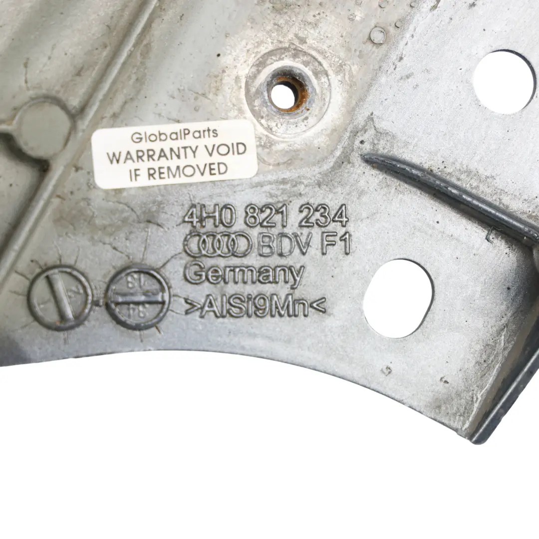 Audi A8 D4 4H Supporto Parafango Anteriore Destro Grigio Monsoon X7R - SKU 4H0821234-MOG - Numero di parte 4H0821234