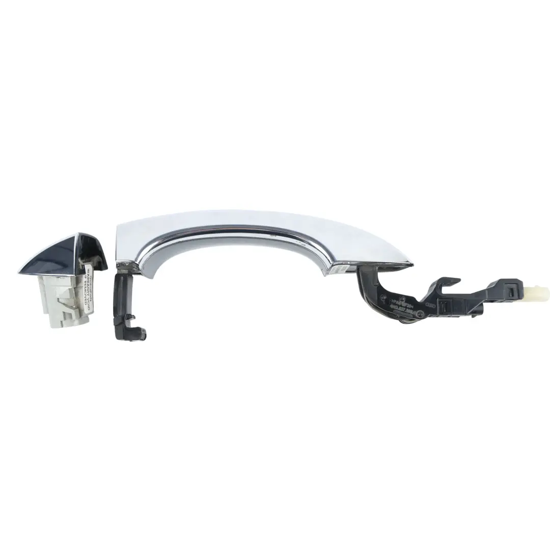 Audi A8L D4 Klamka Drzwi Zewnętrzna Tylna Lewa Monsoon Grey Szary - X7R - SKU 4H0837205C-MOG - Numer Części 4H0837205C