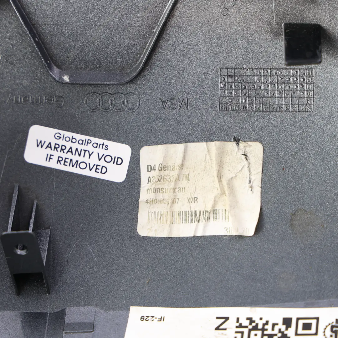 Audi A8 D4 Door Wing Mirror Frame Left N/S Monsoon Grey Metallic X7R - SKU 4H0857527-MOG - Part number 4H0857527