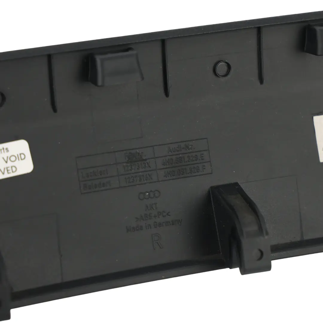 Audi A8 D4 Garniture Panneau Siège Avant Droit Noir - SKU 4H0881328E - Numéro de pièce 4H0881328E