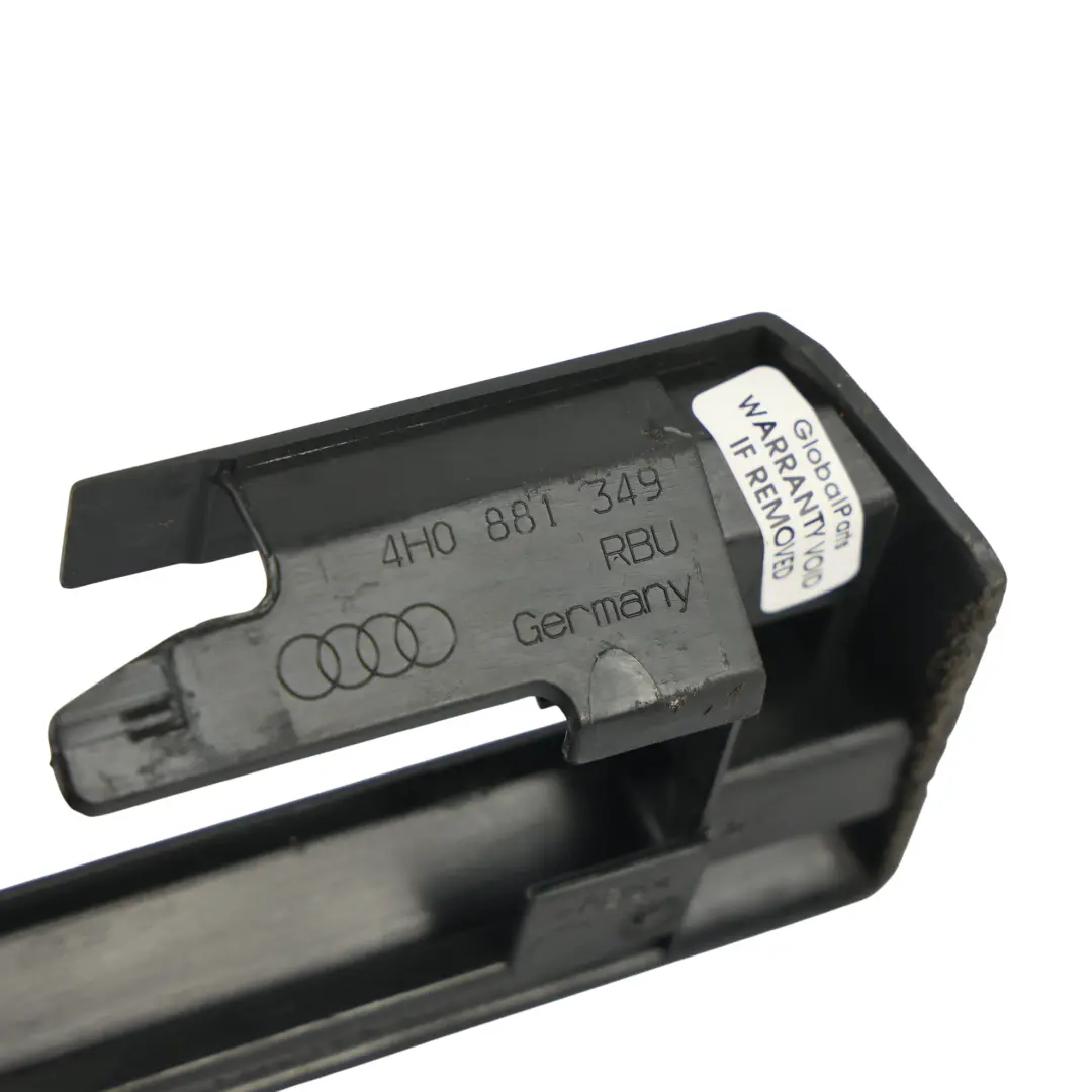 Sitzschiene Abdeckung Blende Vorne Links für Audi A8 D4 mit Teilenummer 4H0881349 Audi A8 D4 Sitzschiene Abdeckung Blende Vorne Links - SKU 4H0881349 - Teilenummer 4H0881349