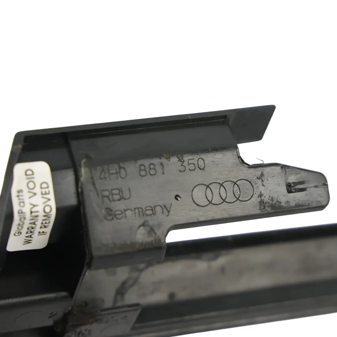 Audi A8 D4 Front Seat Rail Runner Cover Trim Front Right O/S - SKU 4H0881350 - Part number 4H0881350