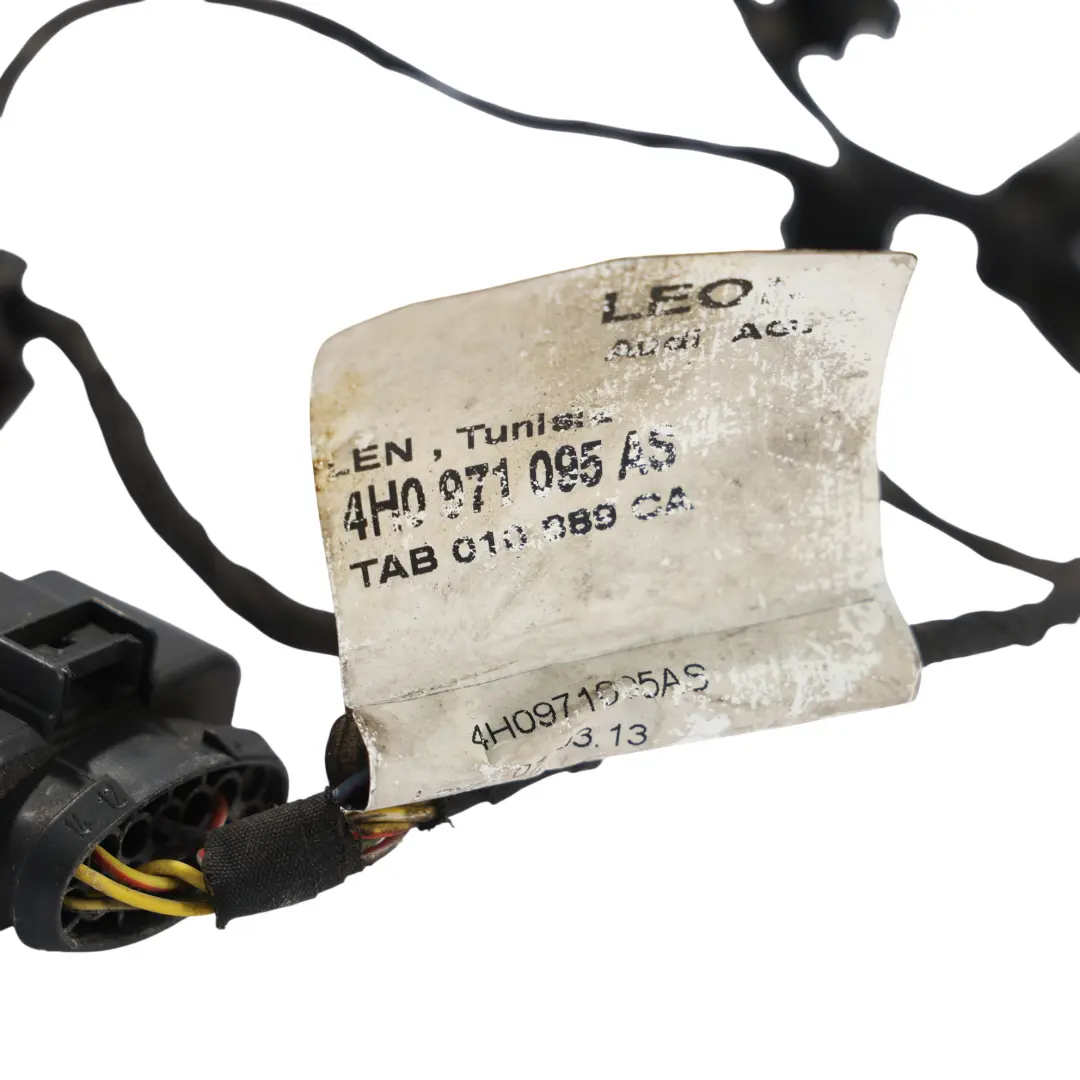 Audi A8 D4 Faisceau Câblage Capteur Parking PDC Pare-Chocs Avant - SKU 4H0971095AS - Numéro de pièce 4H0971095AS
