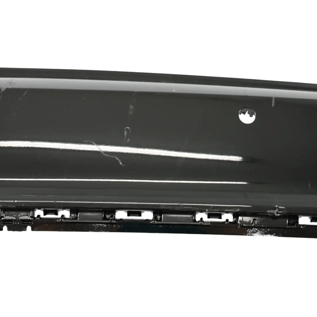 Bumper Trim Panel Upper Cover Mythical Black - Y9T to Audi A6 C8 Saloon Rear with Part number 4K5807067G Audi A6 C8 Saloon Rear Bumper Trim Panel Upper Cover Mythical Black - Y9T - SKU 4K5807067G-MYB - Part number 4K5807067G