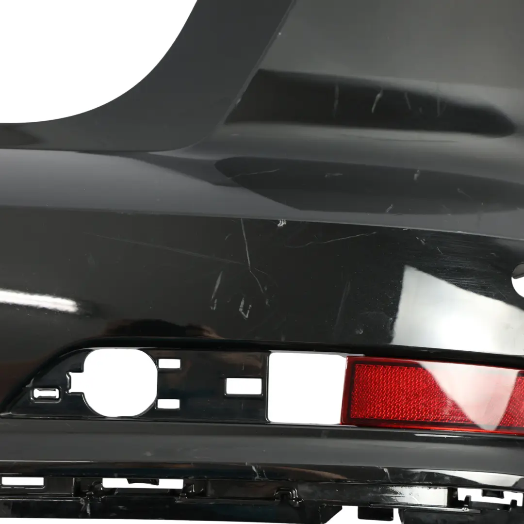 Bumper Trim Panel Upper Cover Mythical Black - Y9T to Audi A6 C8 Saloon Rear with Part number 4K5807067G Audi A6 C8 Saloon Rear Bumper Trim Panel Upper Cover Mythical Black - Y9T - SKU 4K5807067G-MYB - Part number 4K5807067G