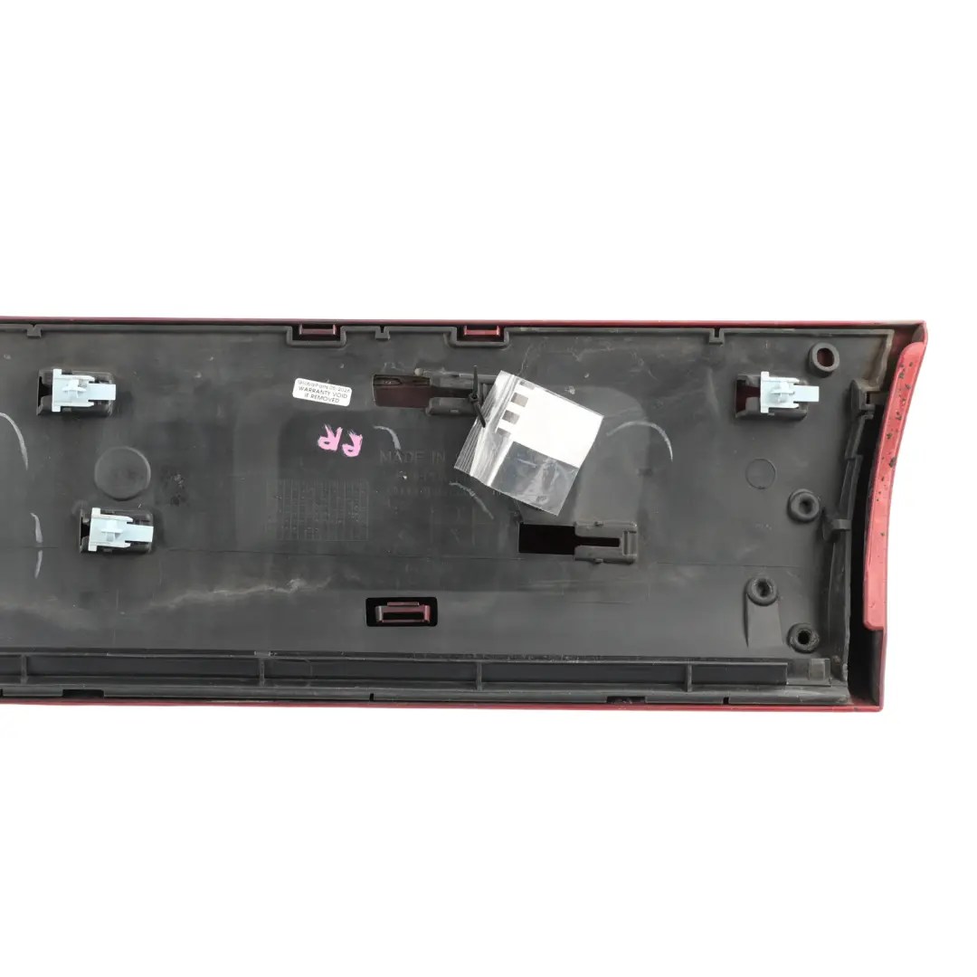 Audi Q7 4L Door Sill Cover Moulding Strip Rear Right O/S Garnet Red Pearl - Z3F - SKU 4L0853970F-GAR - Part number 4L0853970F