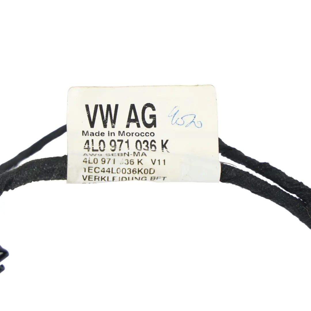 Cableado Arnés Cable Puerta Delantero Derecho para Audi Q7 4L con número de pieza 4L0971036K Audi Q7 4L Cableado Arnés Cable Puerta Delantero Derecho - SKU 4L0971036K - Número de pieza 4L0971036K