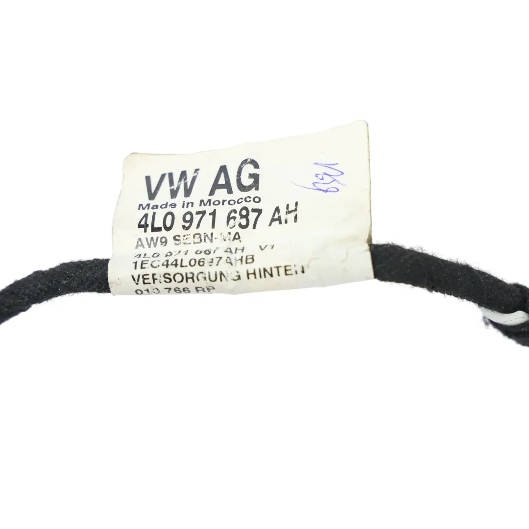 Audi Q7 4L Rear Door Wiring Loom Harness Cable Right Left N/O/S - SKU 4L0971687AH - Part number 4L0971687AH
