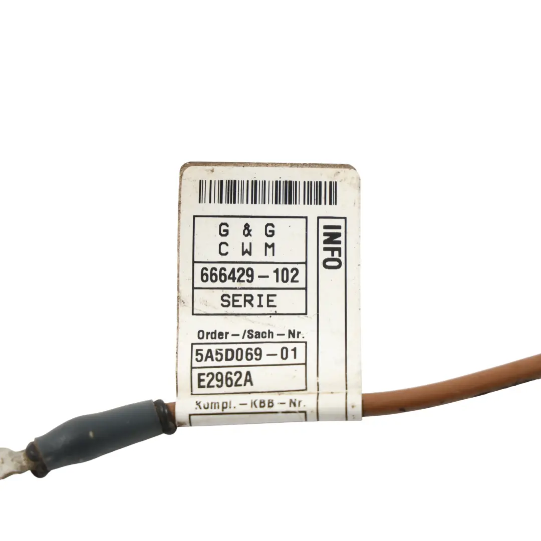 BMW U06 X1 U11 Electric Auxiliary Heater Wiring Harness Ground Cable - SKU 5A5D069 - Part number 5A5D069