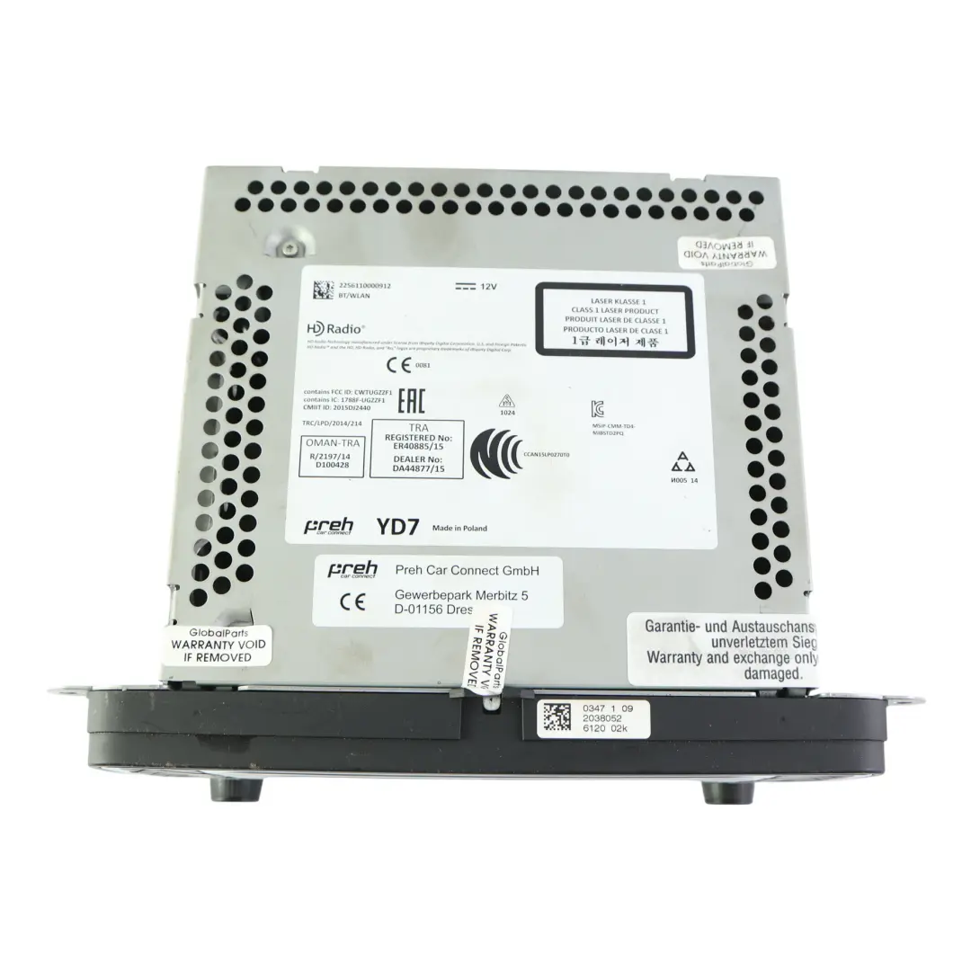 VW Scirocco Mk3 Multimedia Head Unit MIB2 Sat Nav 6,33" Screen - SKU 5C0035680G - Part number 5C0035680G