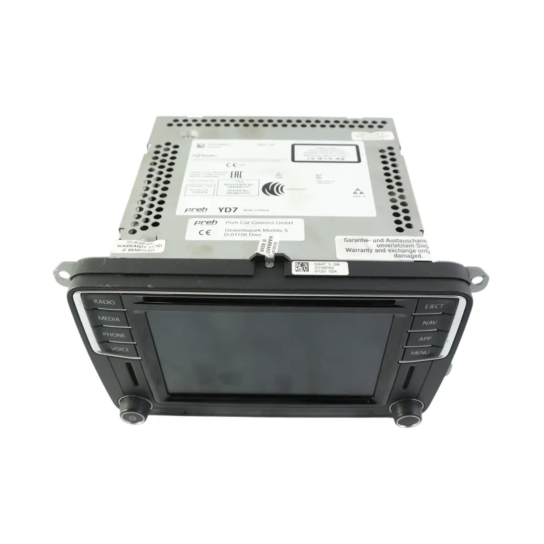 VW Scirocco Mk3 Radio MIB2 Nawigacja Wyświetlacz 6,33" - SKU 5C0035680G - Numer Części 5C0035680G