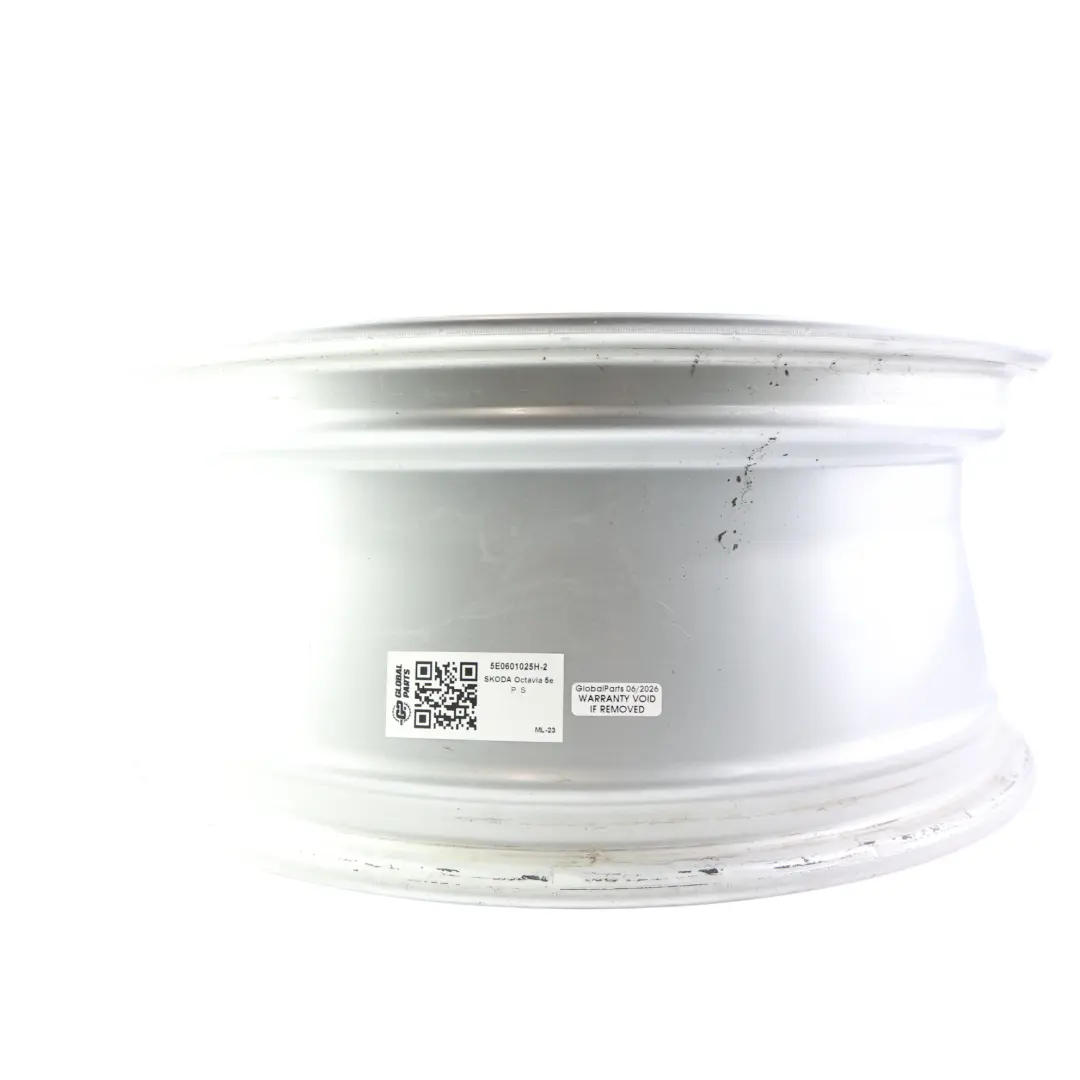 Mk3 5E Silver Alloy Wheel Rim 6,5J 16" ET:46 Star Spoke to Skoda Octavia with Part number 5E0601025H Skoda Octavia Mk3 5E Silver Alloy Wheel Rim 6,5J 16" ET:46 Star Spoke - SKU 5E0601025H-2 - Part number 5E0601025H
