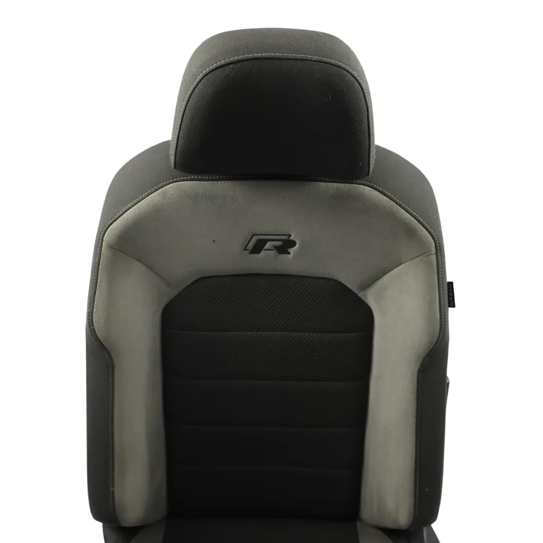 R-Line Front Seat Left N/S Alcantara Cloth Black Grey to Volkswagen Golf Mk7 with Part number 5G4881805DK Volkswagen Golf Mk7 R-Line Front Seat Left N/S Alcantara Cloth Black Grey - SKU 5G4881805DK - Part number 5G4881805DK