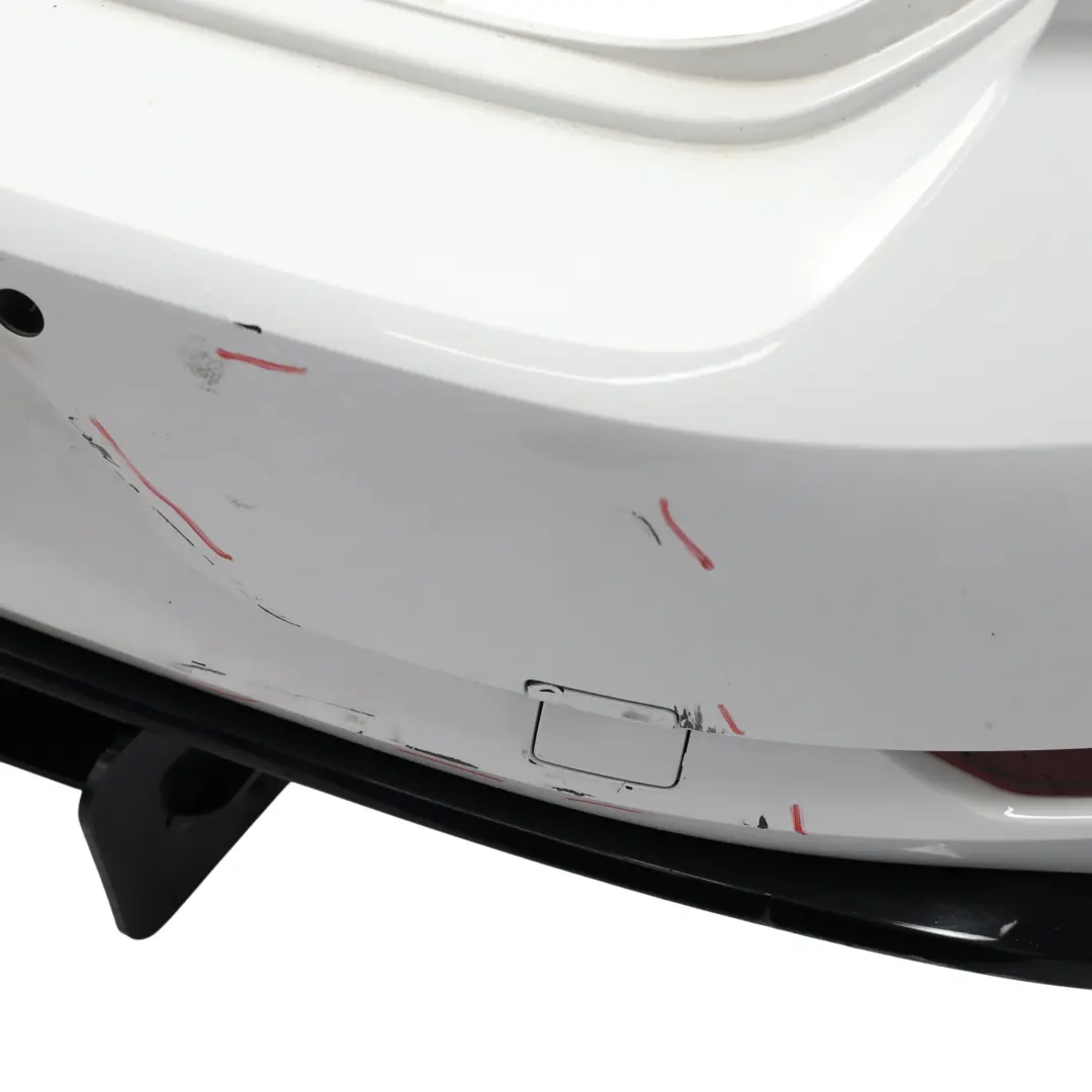 Volkswagen Golf Mk7 Bumper Rear R-Line Trim Panel Pure White - C9A - SKU 5G6807417AS-PWH - Part number 5G6807417AS