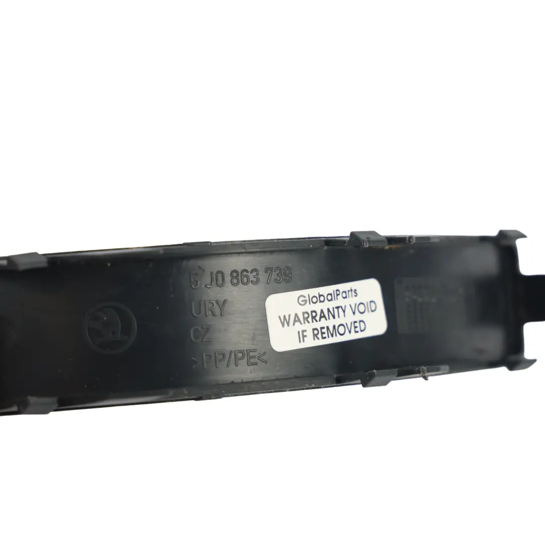 Skoda Fabia MK2 Panel Cubierta Consola Central Debajo Freno Mano - SKU 5J0863739 - Número de pieza 5J0863739