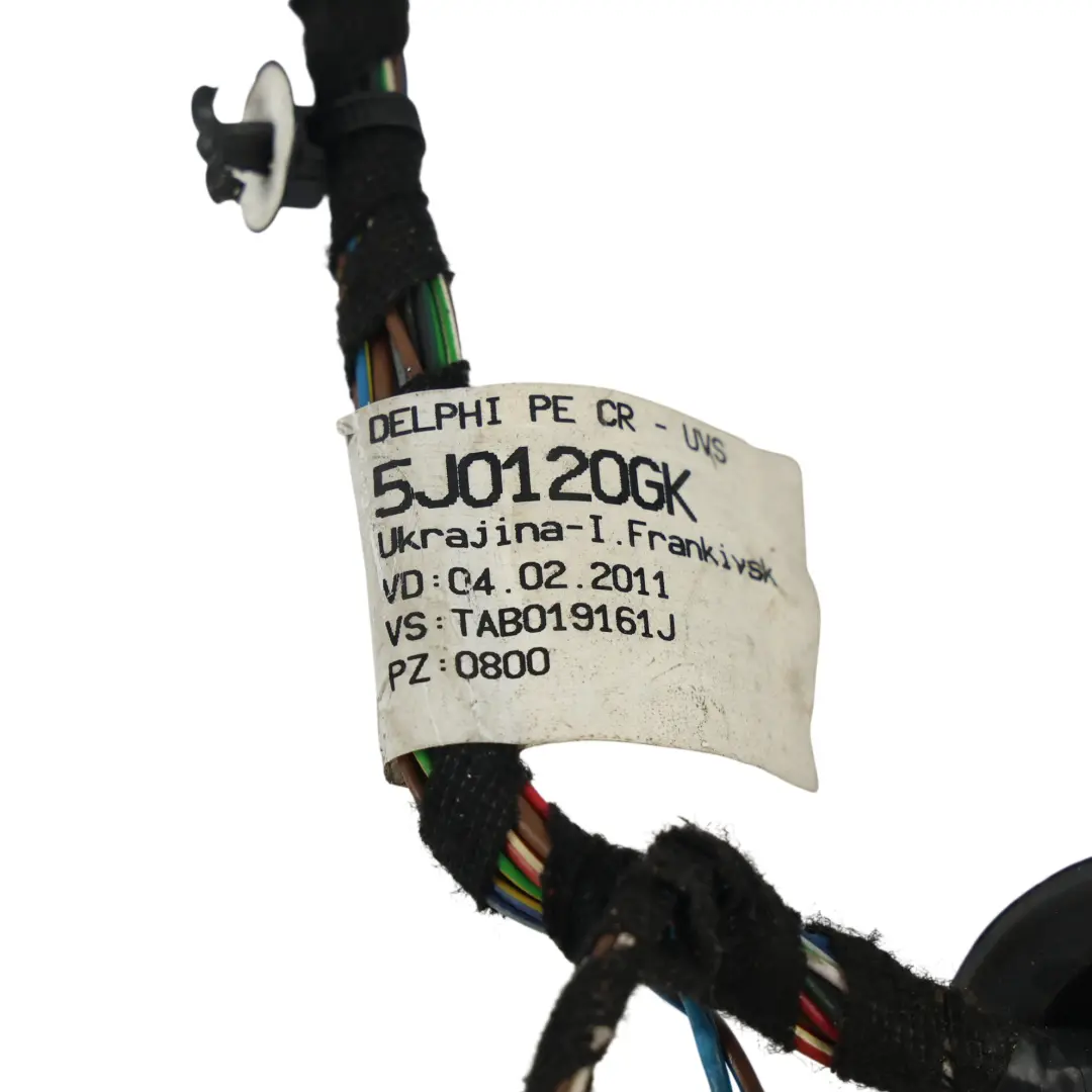 Skoda Fabia Mk2 Front Door Wiring Harness Cable Right O/S - SKU RHD-5J0971120GK - Part number 5J0971120GK