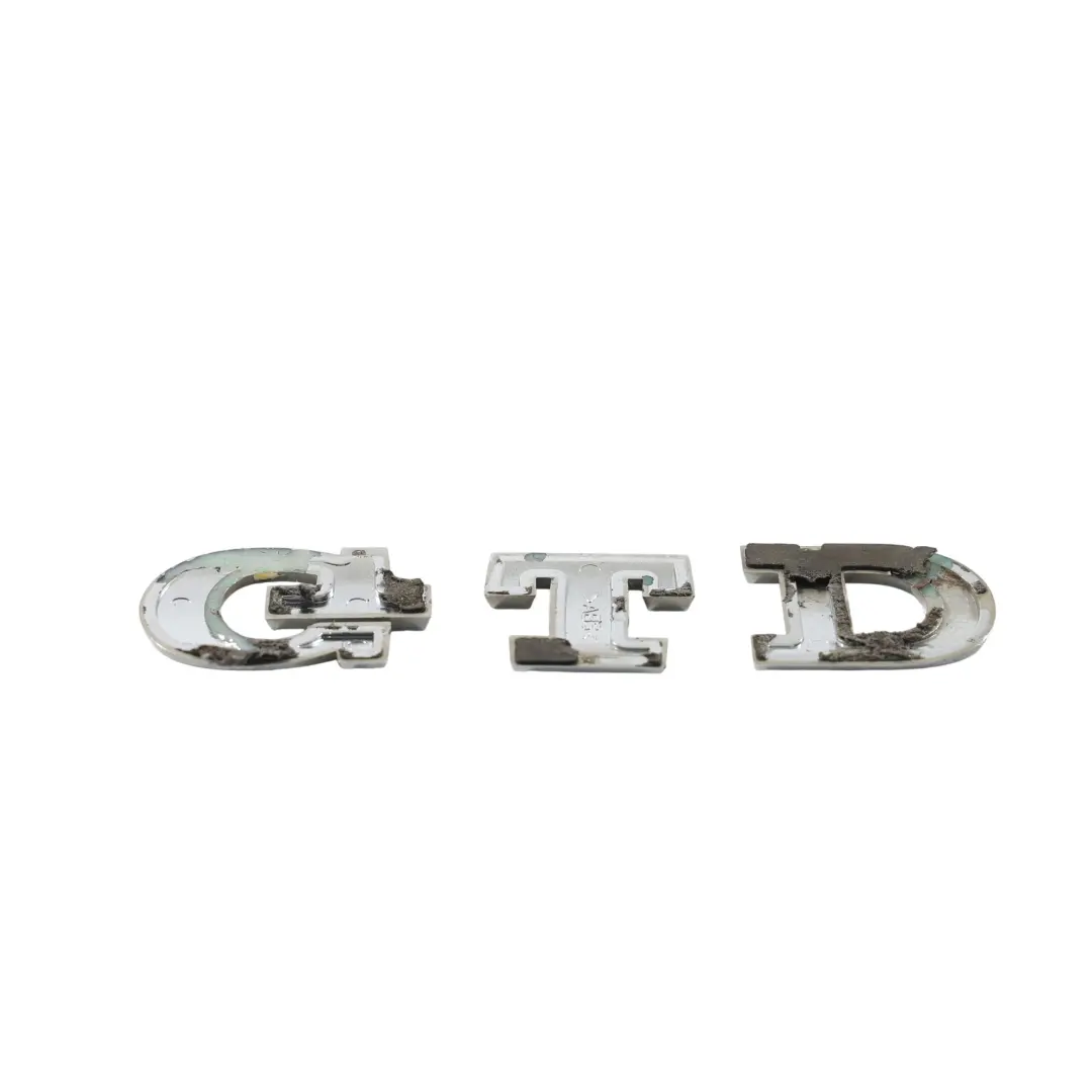 Volkswagen Golf Mk6 Tailgate Boot Badge Inscription GTD Chrome - SKU 5K0853675T - Part number 5K0853675T