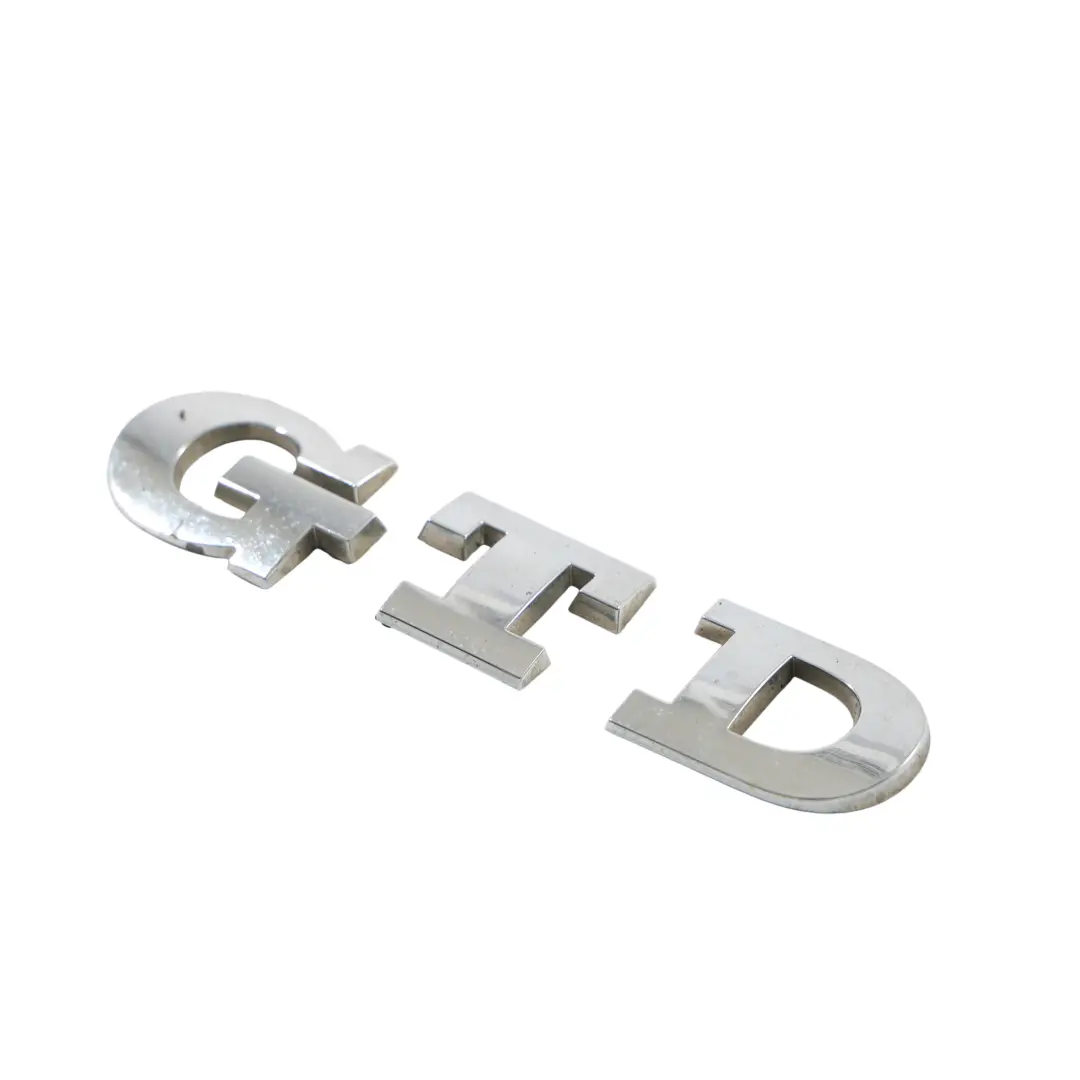 Volkswagen Golf Mk6 Tailgate Boot Badge Inscription GTD Chrome - SKU 5K0853675T - Part number 5K0853675T
