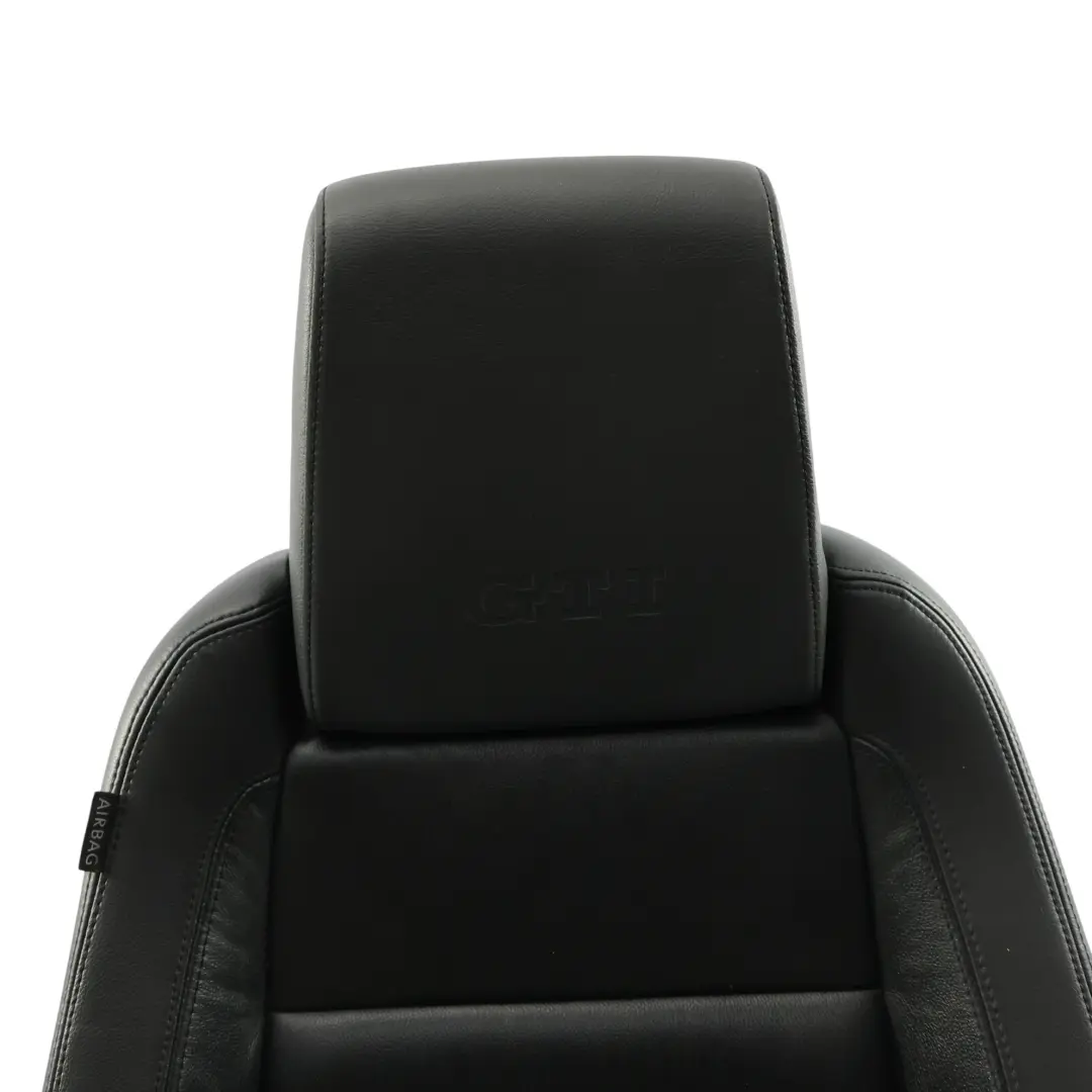 Volkswagen Golf R Mk6 Sedile Anteriore Destro Riscaldato Pelle Nero Titanio - SKU 5K4881806CE-2 - Numero di parte 5K4881806CE