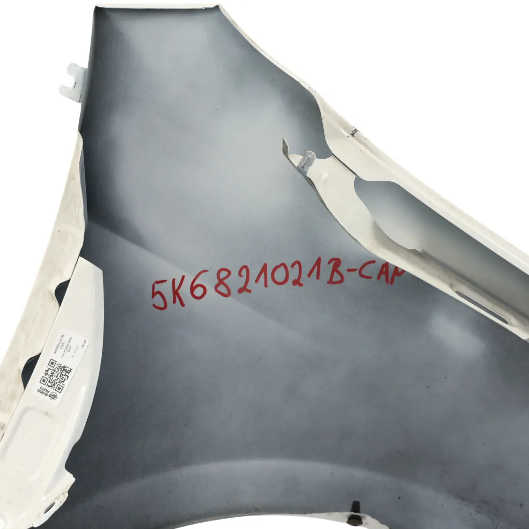 Volkswagen VW Golf Mk6 Side Panel Wing Front Left N/S Candy White - B9A - SKU 5K6821021B-CAN - Part number 5K6821021B