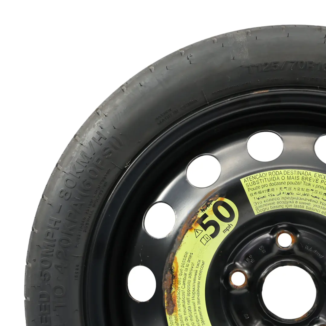 Volkswagen Golf Mk7 Rueda Repuesto R16 Hankook 3.5J ET: 25.5 - SKU 5Q0601027BJ-1 - Número de pieza 5Q0601027BJ