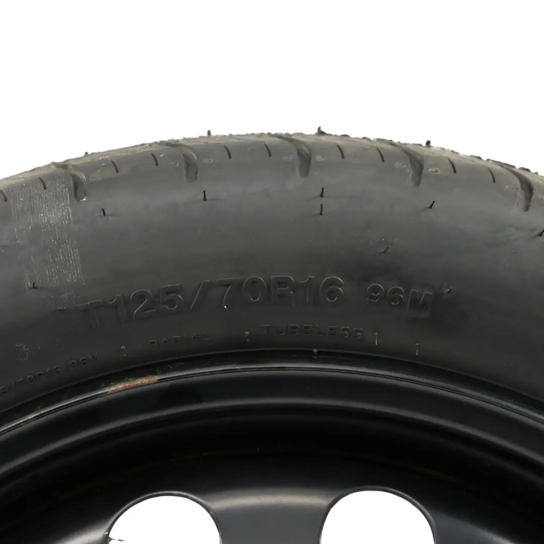 Volkswagen Golf Mk7 Roue Secours Acier R16 Hankook 3.5J ET: 25.5 - SKU 5Q0601027BJ-1 - Numéro de pièce 5Q0601027BJ