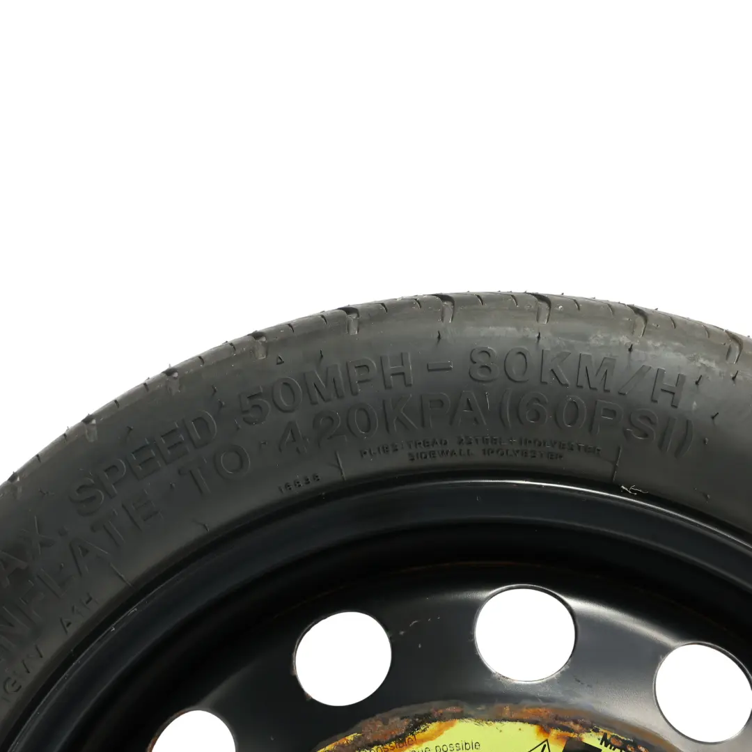 Ruota Scorta Acciaio R16 Hankook 3.5J ET: 25.5 per Volkswagen Golf Mk7 con numero di parte 5Q0601027BJ Volkswagen Golf Mk7 Ruota Scorta Acciaio R16 Hankook 3.5J ET: 25.5 - SKU 5Q0601027BJ-1 - Numero di parte 5Q0601027BJ
