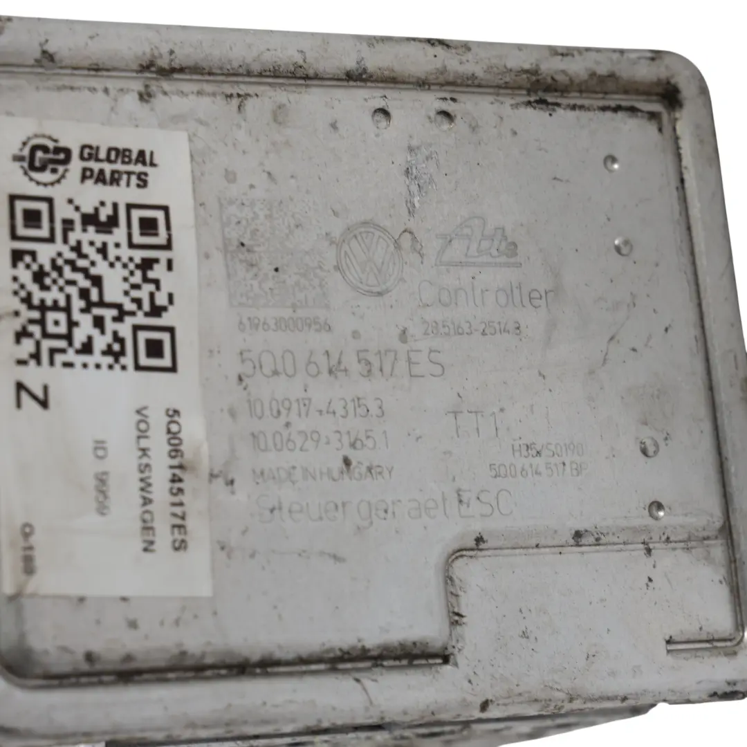 Volkswagen Golf Mk7 Pompe ABS Unité Contrôle Hydraulique - SKU 5Q0614517ES - Numéro de pièce 5Q0614517ES