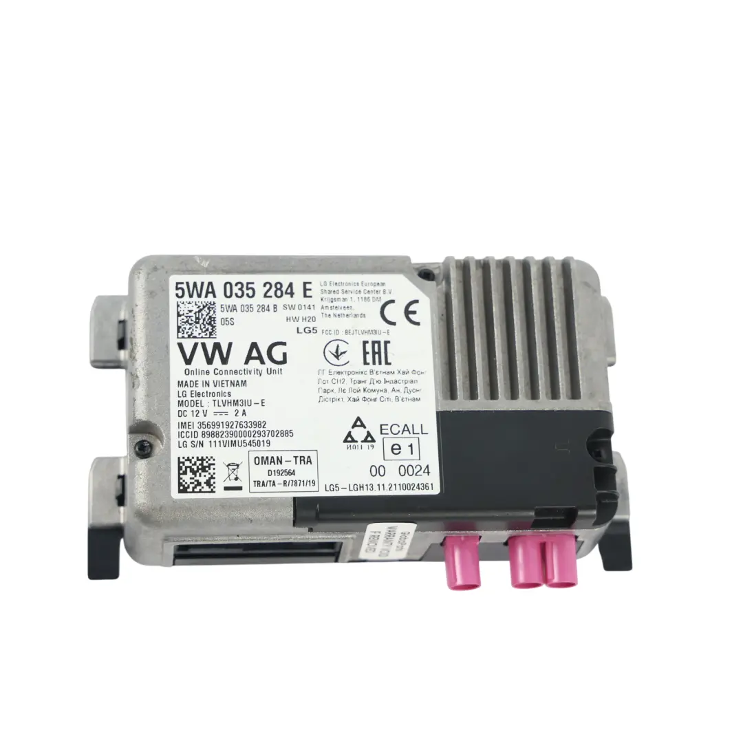 Audi Q3 F3 Module Contrôle Connectivité en Ligne ECU - SKU 5WA035284E - Numéro de pièce 5WA035284E