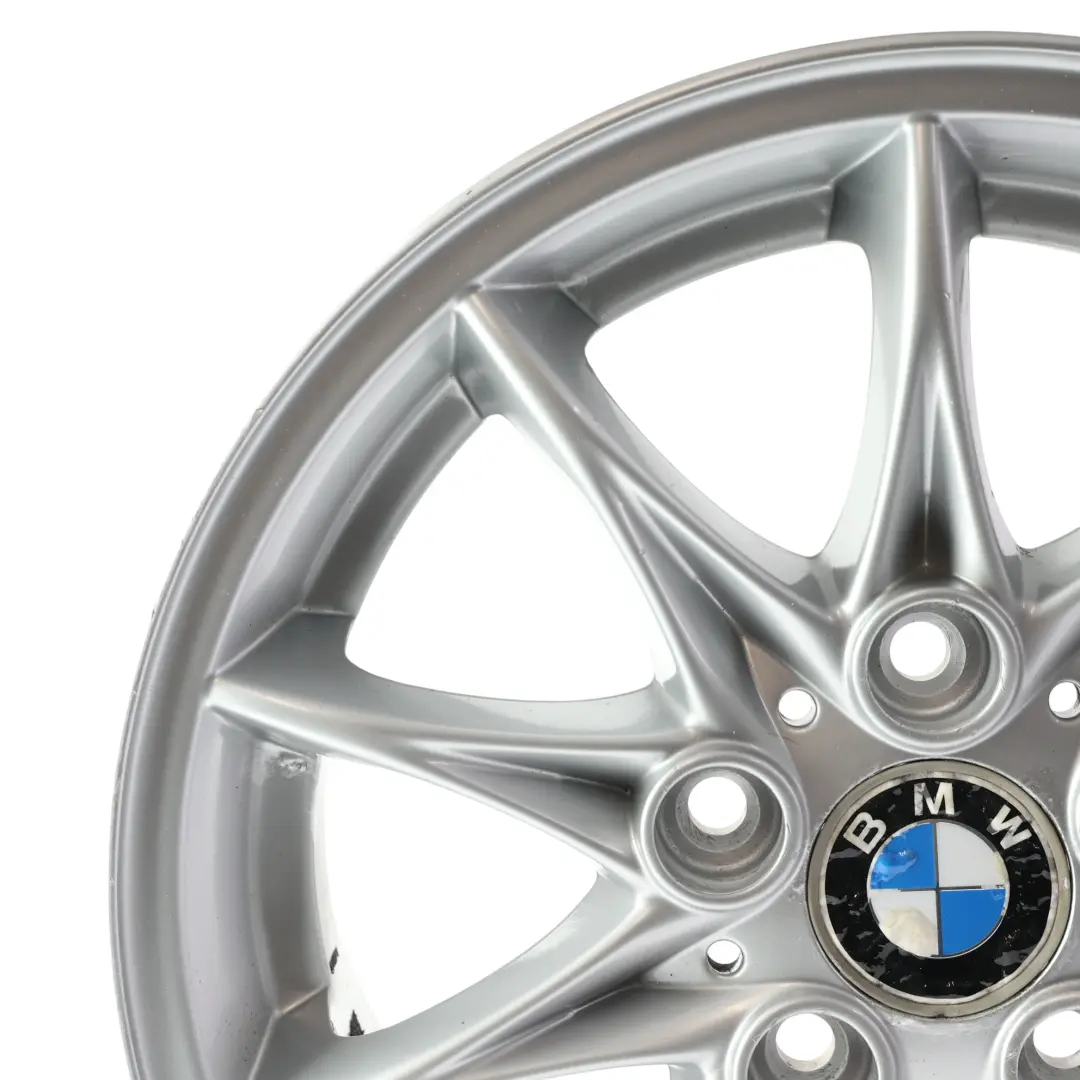 Alloy Wheel Rim 16" Star Spoke 104 ET:47 7J to BMW Z4 E85 Silver with Part number 6758189 BMW Z4 E85 Silver Alloy Wheel Rim 16" Star Spoke 104 ET:47 7J - SKU 6758189-3 - Part number 6758189