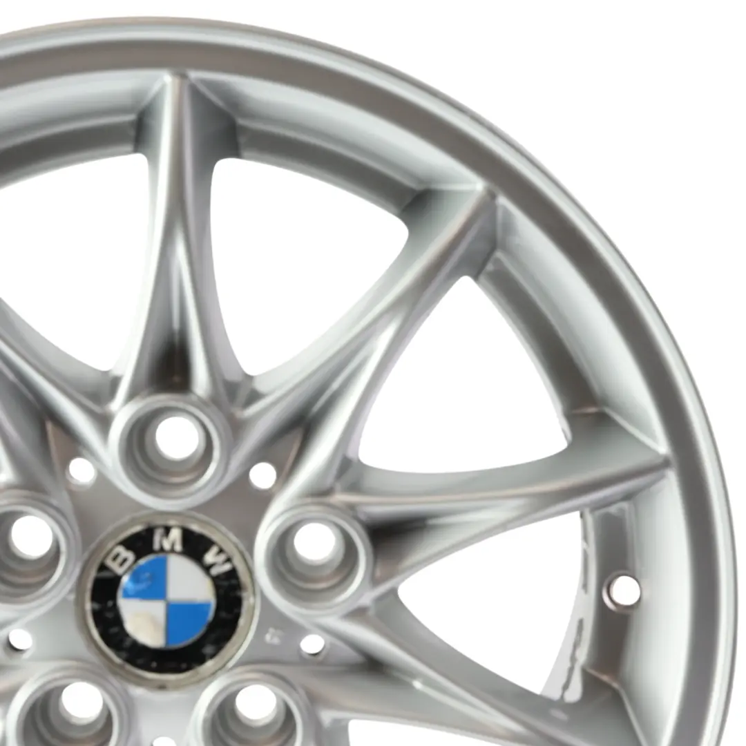 Alloy Wheel Rim 16" Star Spoke 104 ET:47 7J to BMW Z4 E85 Silver with Part number 6758189 BMW Z4 E85 Silver Alloy Wheel Rim 16" Star Spoke 104 ET:47 7J - SKU 6758189-3 - Part number 6758189