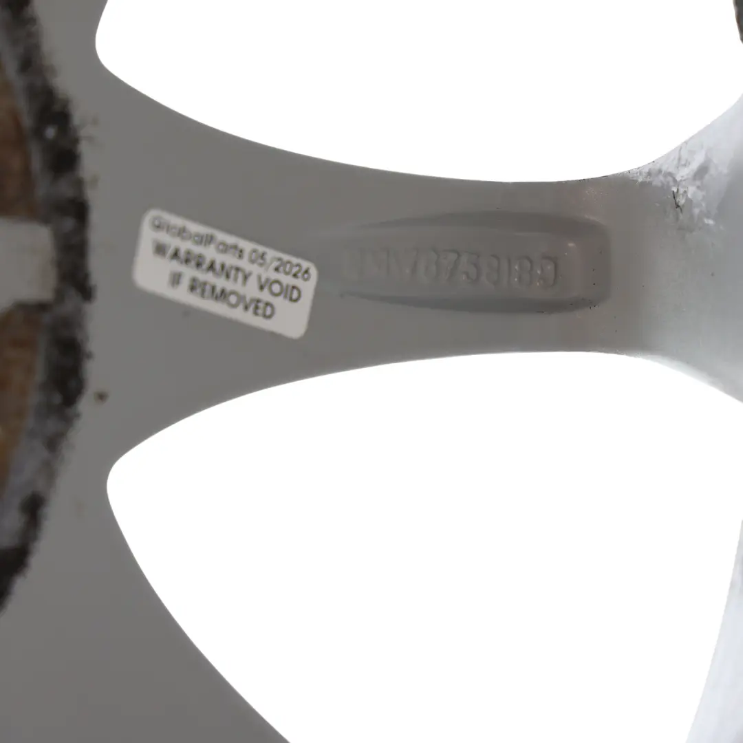Alloy Wheel Rim 16" Star Spoke 104 ET:47 7J to BMW Z4 E85 Silver with Part number 6758189 BMW Z4 E85 Silver Alloy Wheel Rim 16" Star Spoke 104 ET:47 7J - SKU 6758189-3 - Part number 6758189