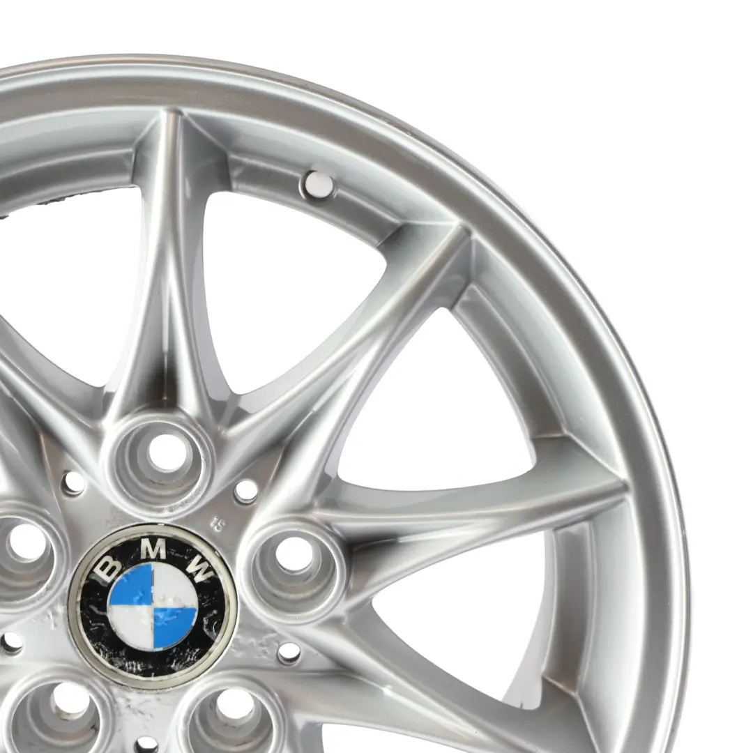 Alloy Wheel Rim 16" Star Spoke 104 ET:47 7J to BMW Z4 E85 Silver with Part number 6758189 BMW Z4 E85 Silver Alloy Wheel Rim 16" Star Spoke 104 ET:47 7J - SKU 6758189-4 - Part number 6758189