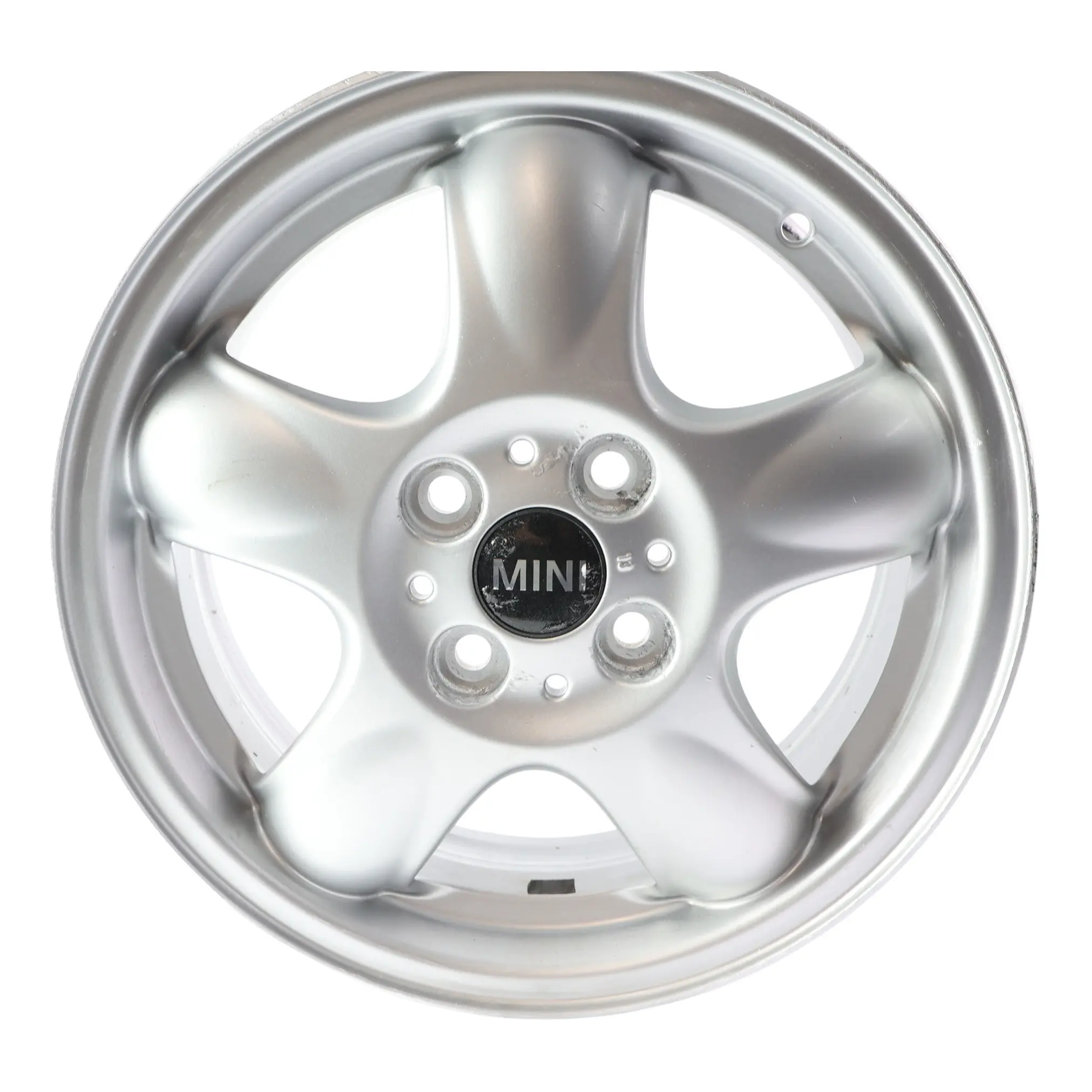 Mini One R50 R55 R56 Silver Wheel Alloy Rim 15" 5,5J 5-Start Spooler 100 6768498