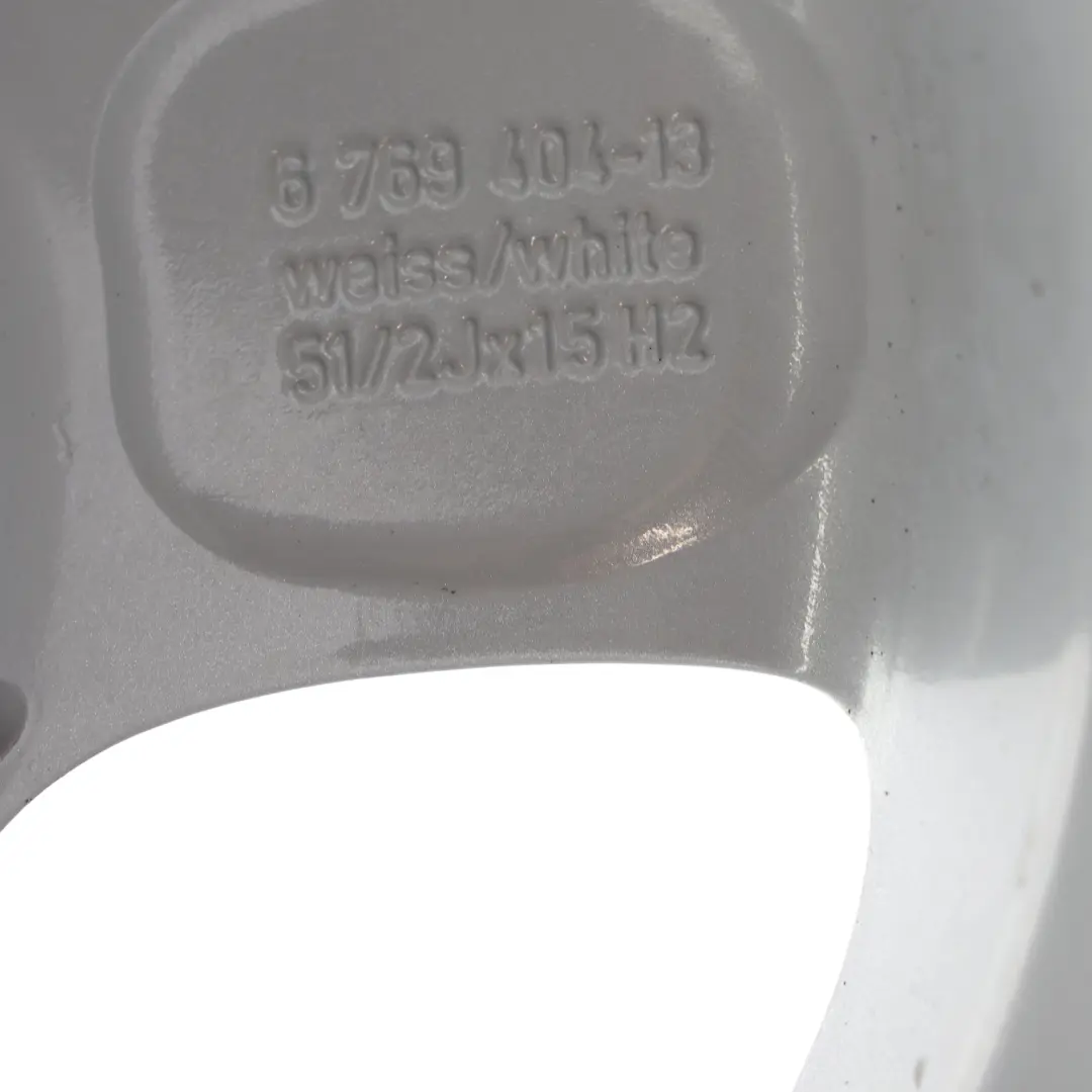 Alloy Rim 15" 5,5J 5-Start Spooler 100 to Mini One R50 R55 R56 Silver Wheel with Part number 6768498 Mini One R50 R55 R56 Silver Wheel Alloy Rim 15" 5,5J 5-Start Spooler 100 - SKU 6768498-2 - Part number 6768498