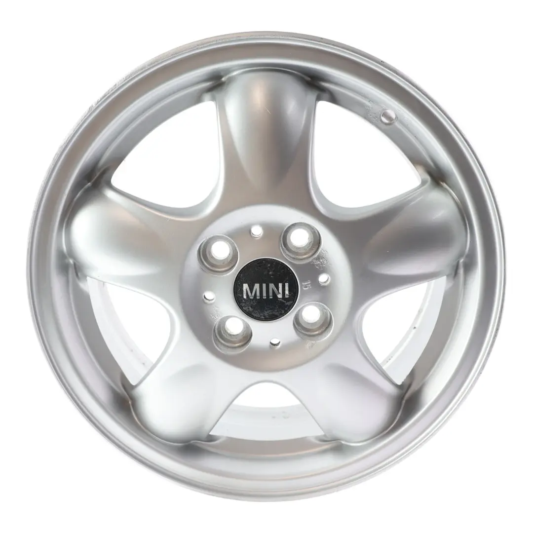 Mini Cooper One R50 R56 Silver Wheel Alloy Rim 15" 5-Start Spooler 100 - SKU 6768498-4 - Part number 6768498