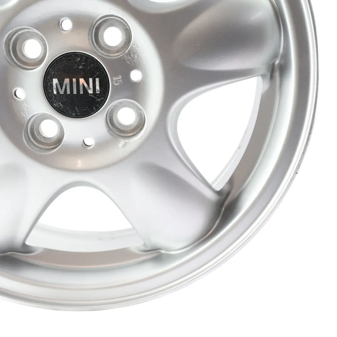 Mini Cooper One R50 R56 Silver Wheel Alloy Rim 15" 5-Start Spooler 100 - SKU 6768498-4 - Part number 6768498