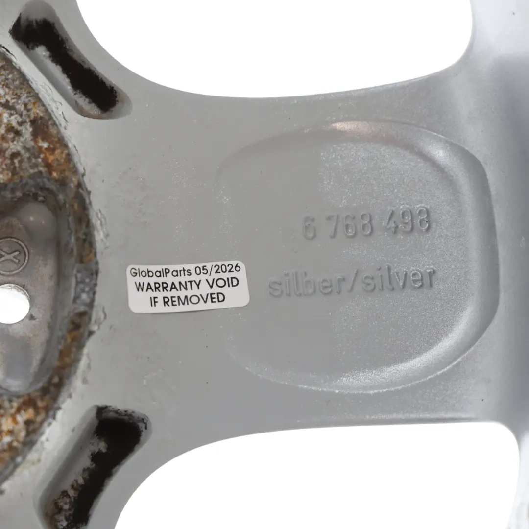 Mini Cooper R50 R56 Argento Cerchio in lega 15" 5,5J ET:45 5-Start Spooler 100 - SKU 6768498-7 - Numero di parte 6768498