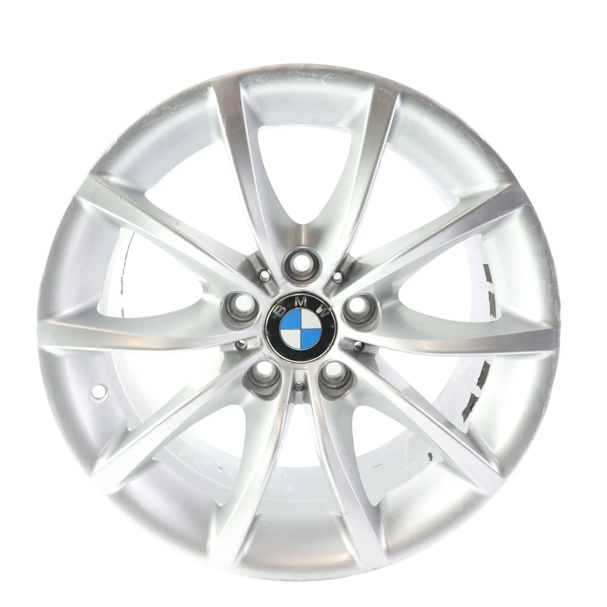 BMW E60 E61 Cerchi In Lega Argento 17" 8J ET:20 V-Spoke 245 6777348